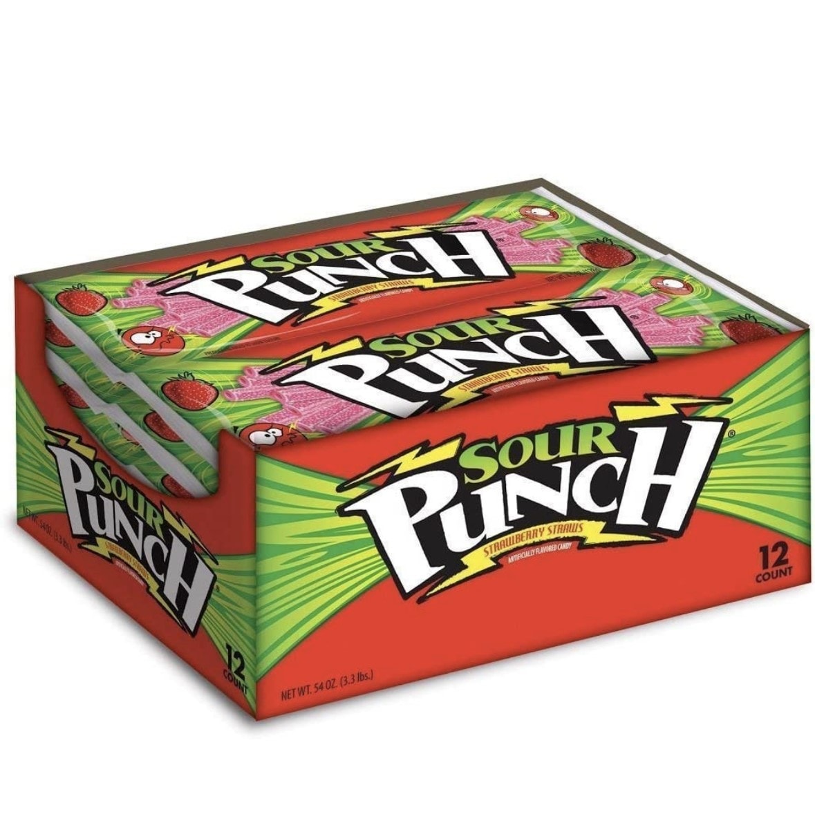 Sour Punch Straws - Strawberry